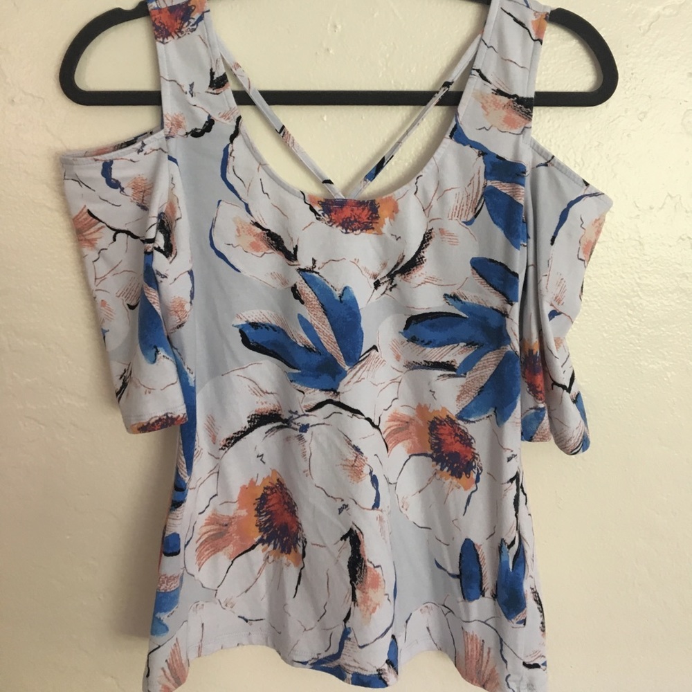 Guess cold shoulder blouse